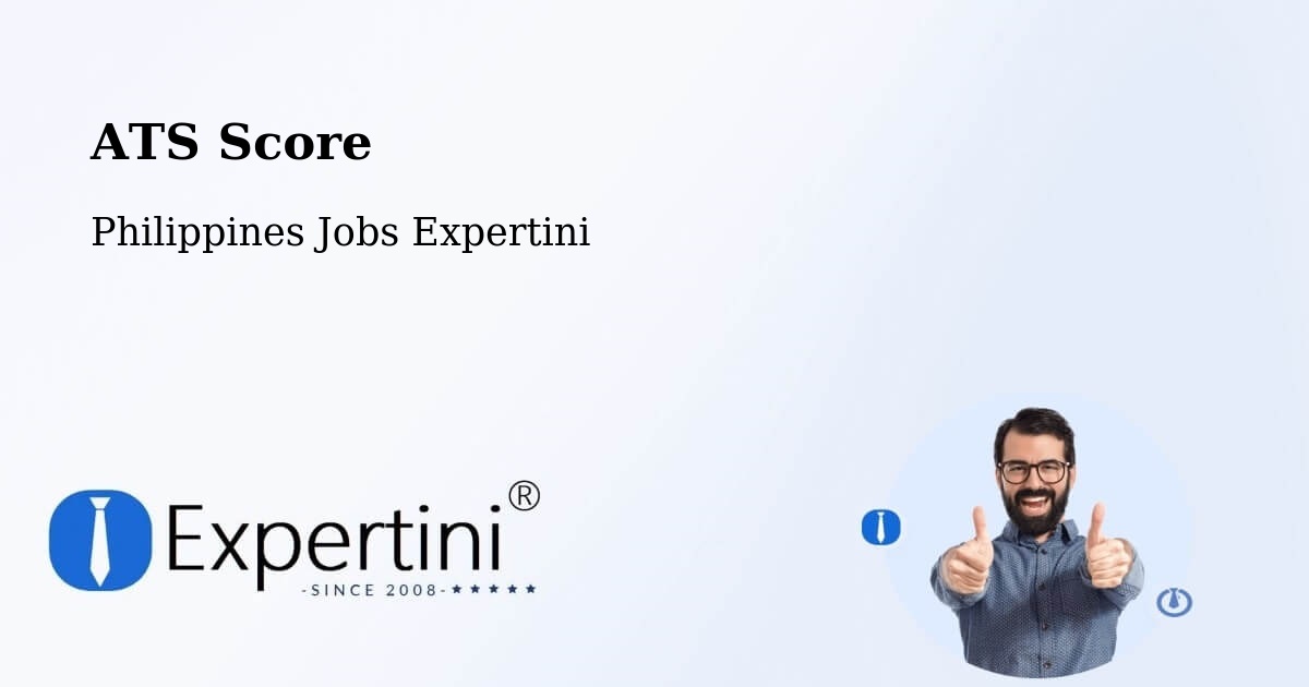 Resume ATS Score & Job Description Match Tool – Plaridel - Philippines Jobs Expertini